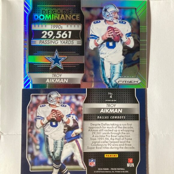 LEGENDARY TROY AIKMAN QUARTERBACK - DALLAS COWBOYS 5xs SUPER BOWL WINS - Picture 2 of 2